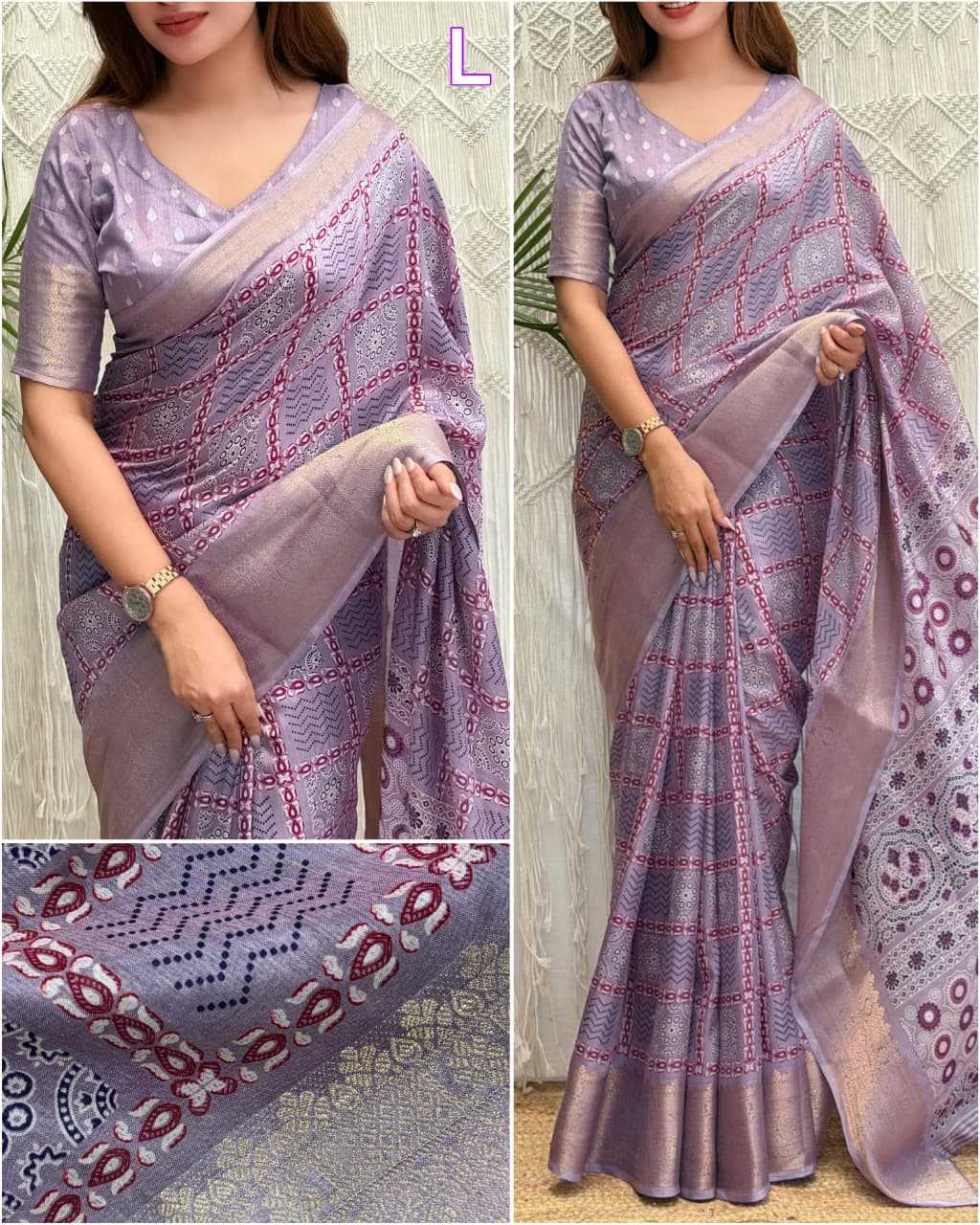 Kitkat Cotton Party Wear Saree
