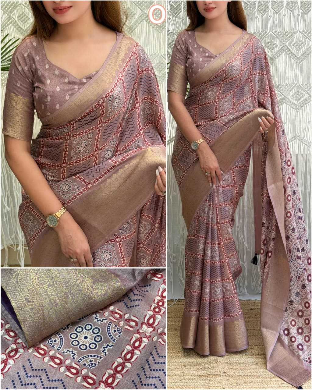 Kitkat Cotton Party Wear Saree