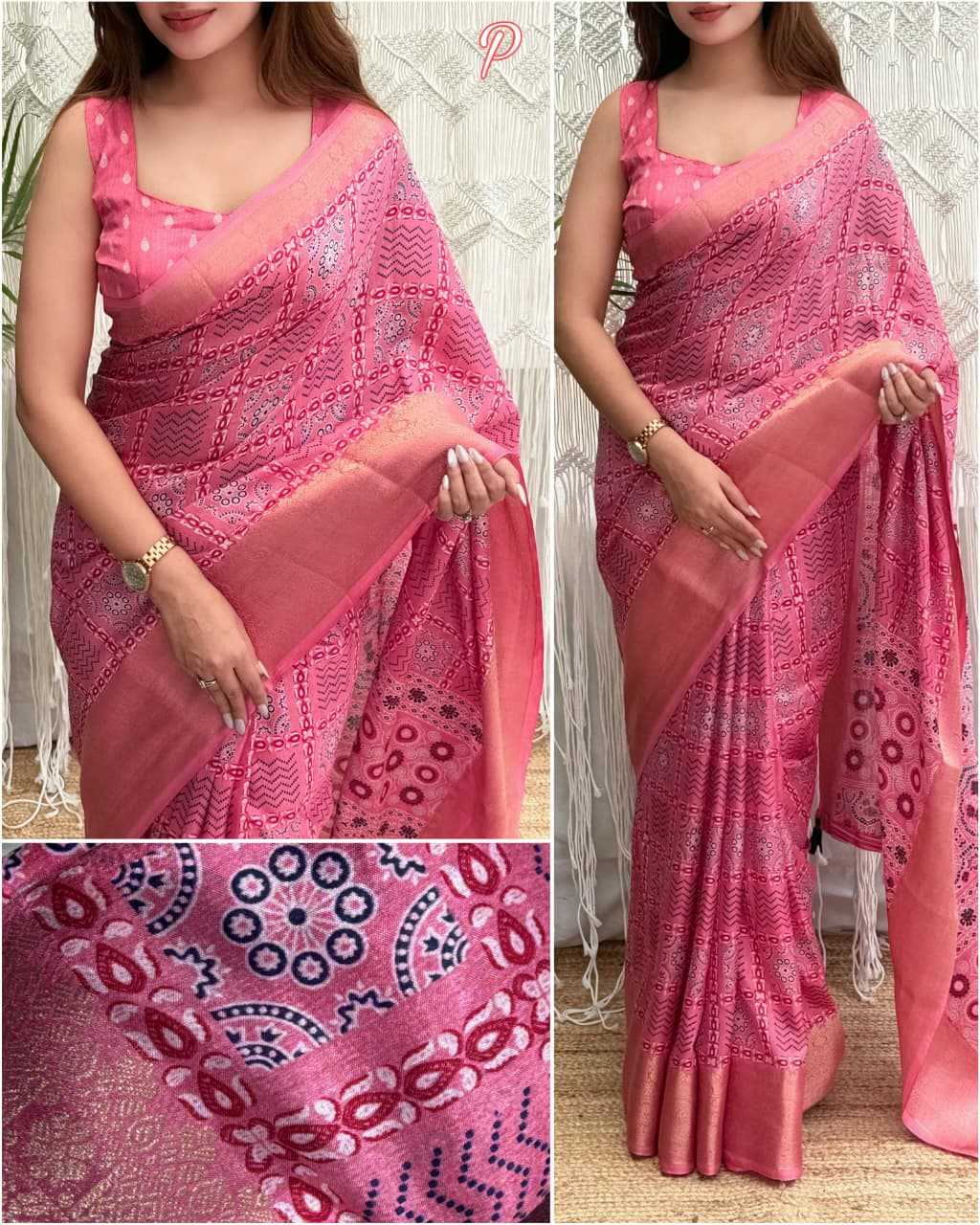 Kitkat Cotton Party Wear Saree