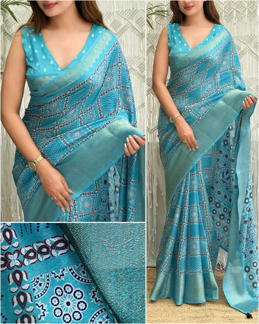 Kitkat Cotton Party Wear Saree