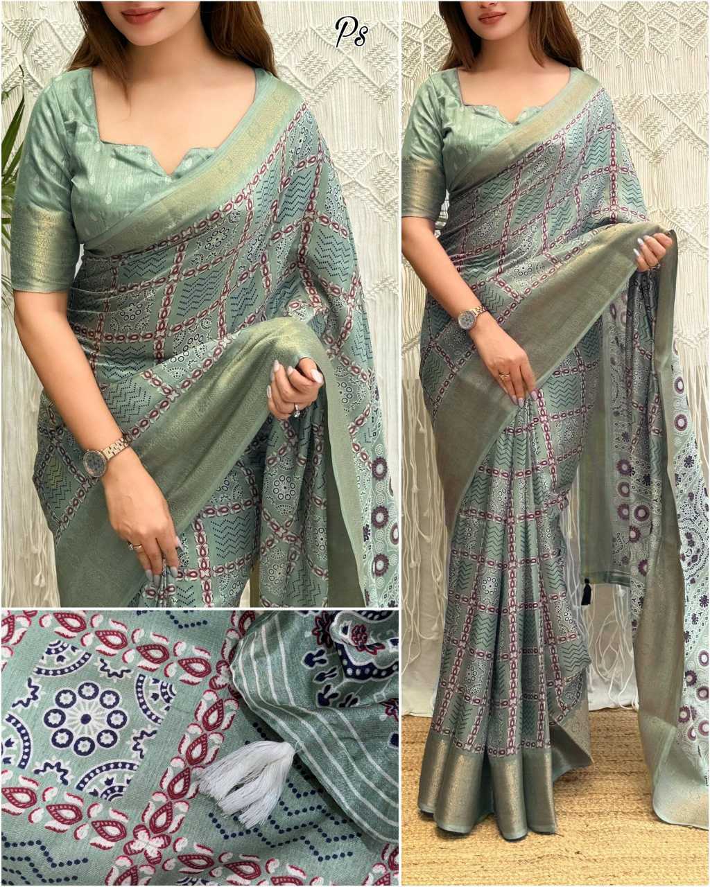 Cotton Printed Saree