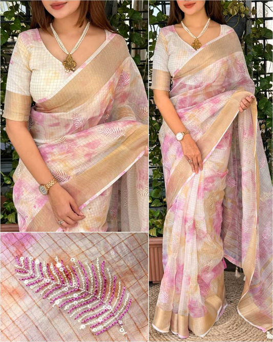 Organza Designer Saree