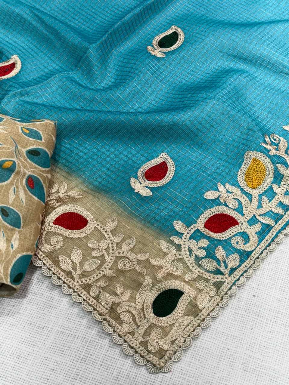 Koyal Kota Chex Printed Saree