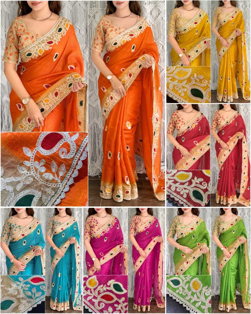 Koyal Kota Chex Printed Saree