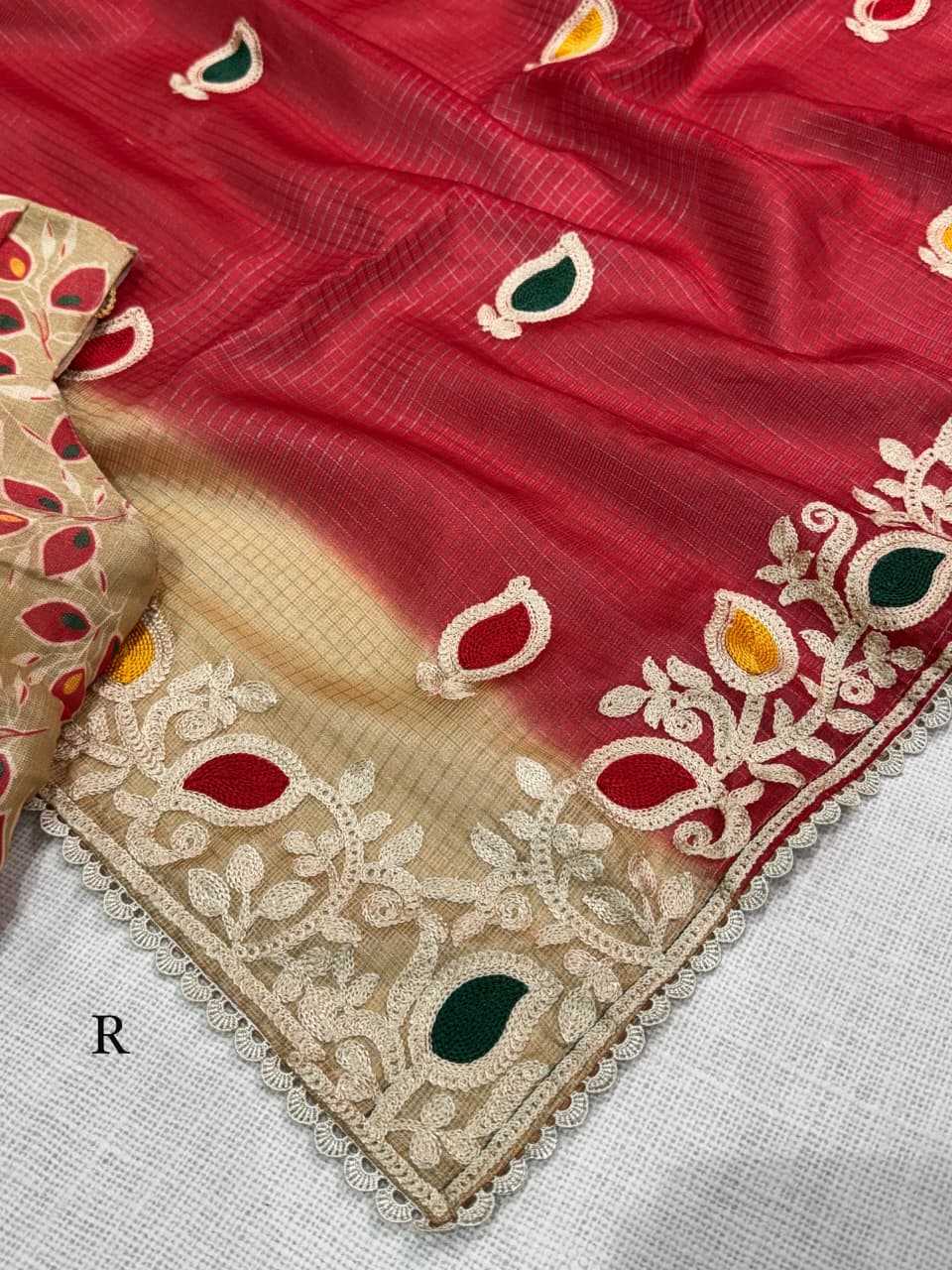 Koyal Kota Chex Printed Saree