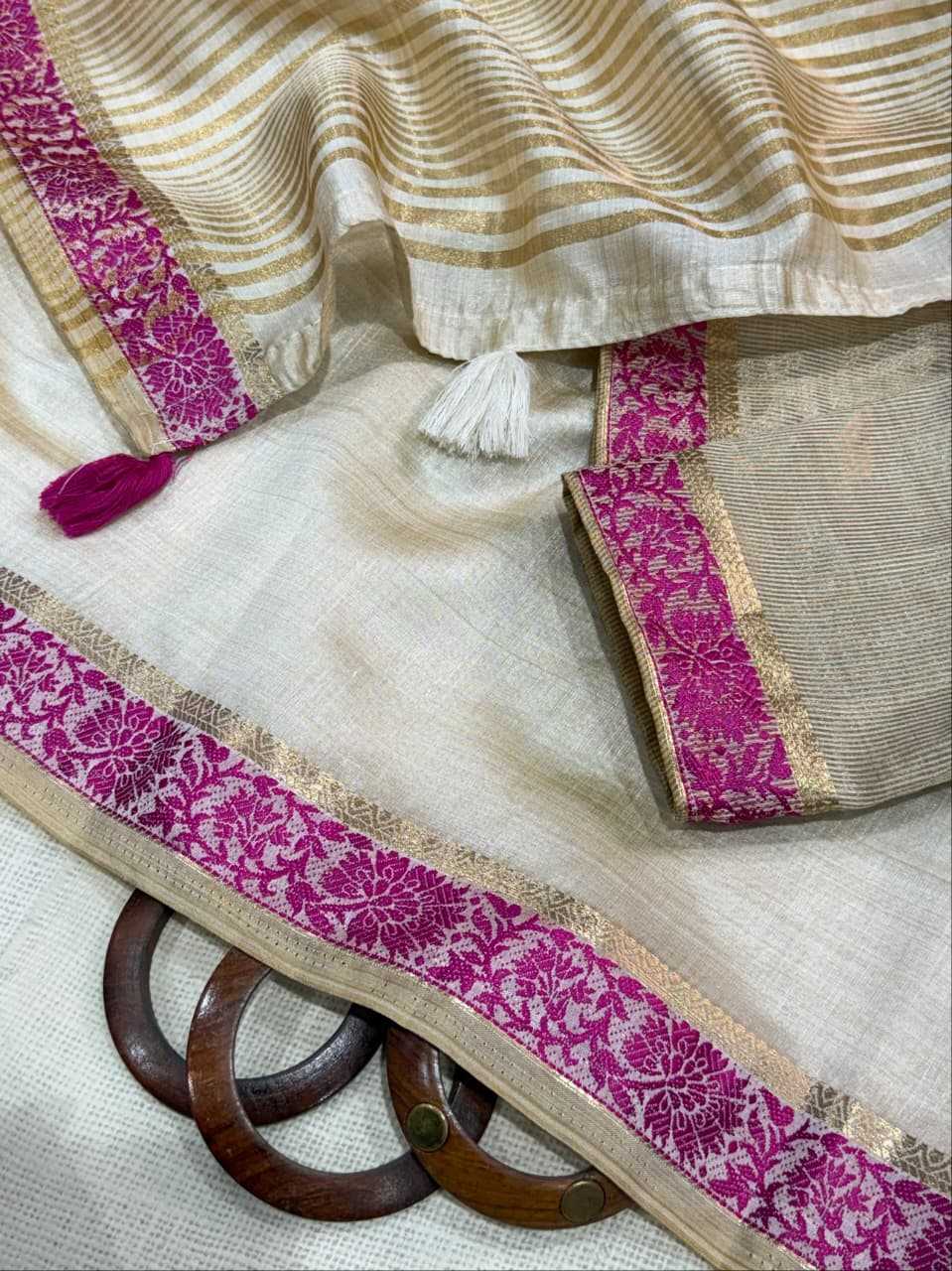 Kusum Cotton Zari Border Saree