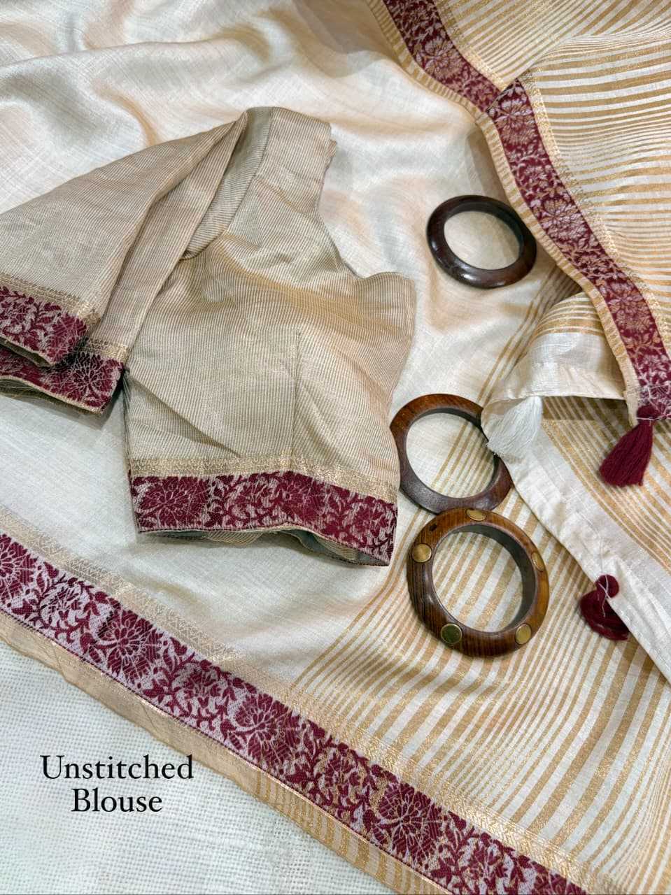 Kusum Cotton Zari Border Saree