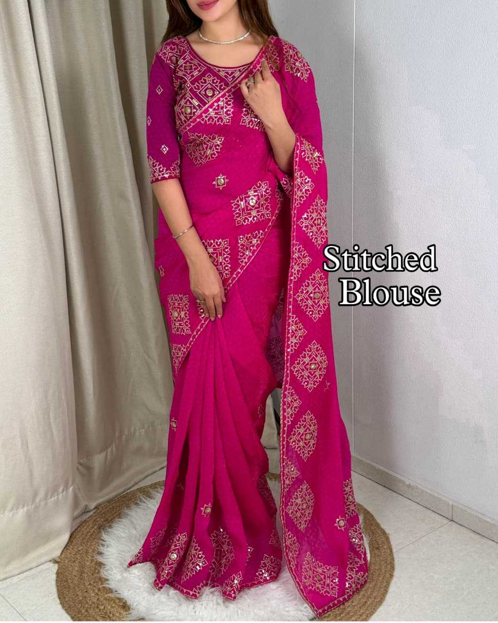 Embroidered Saree