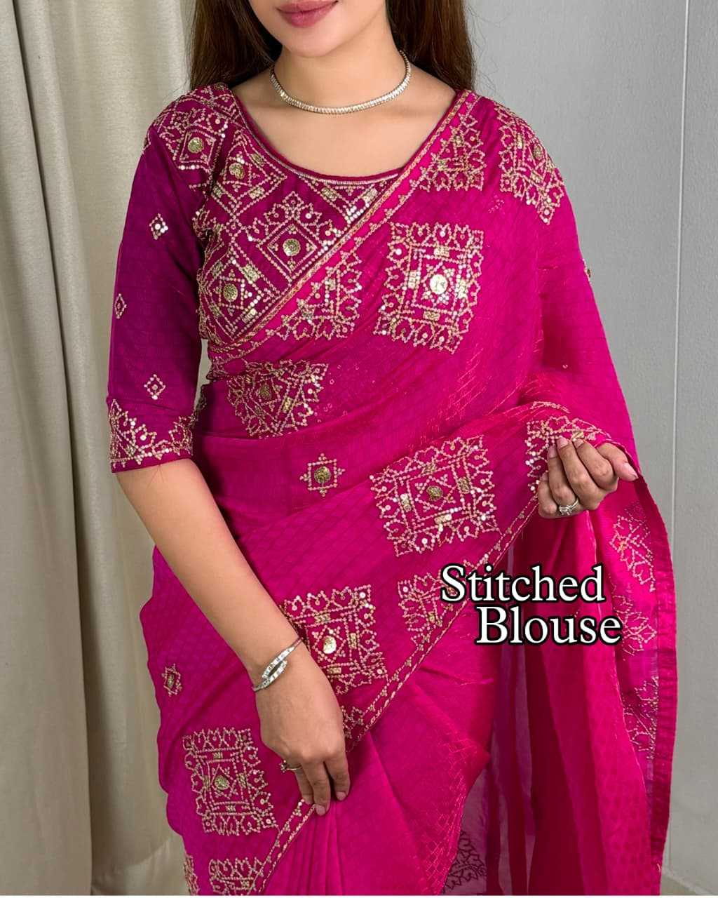 Embroidered Saree