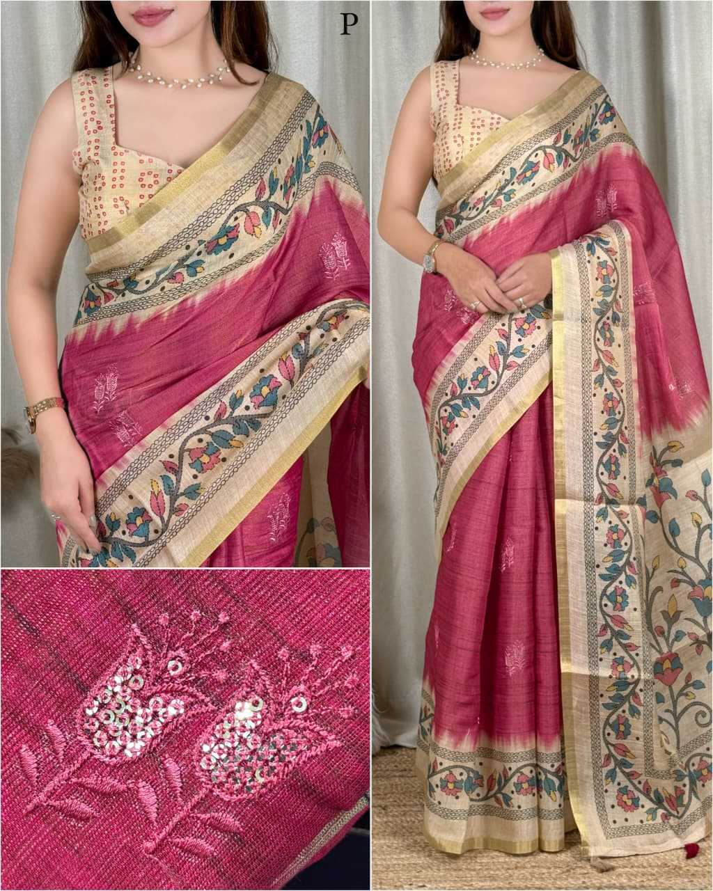 Masakali Cotton Printed Saree