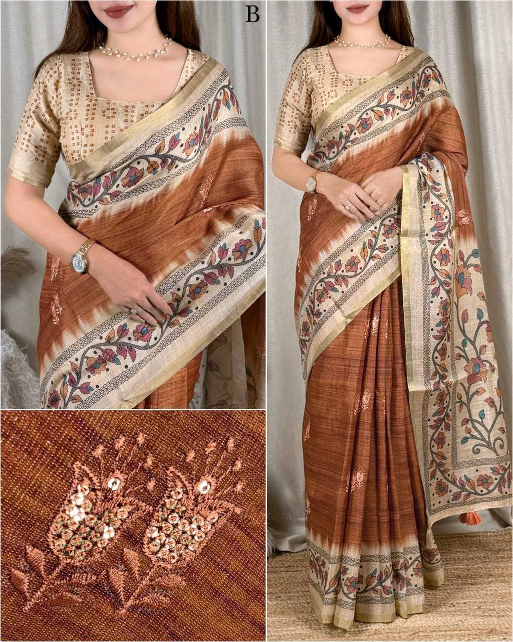 Masakali Cotton Printed Saree