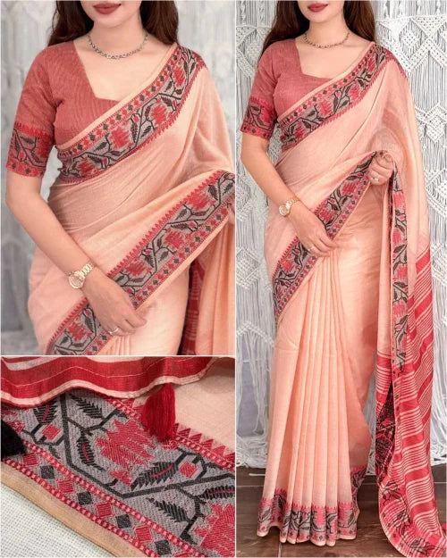 Naaz Cotton Designer Saree