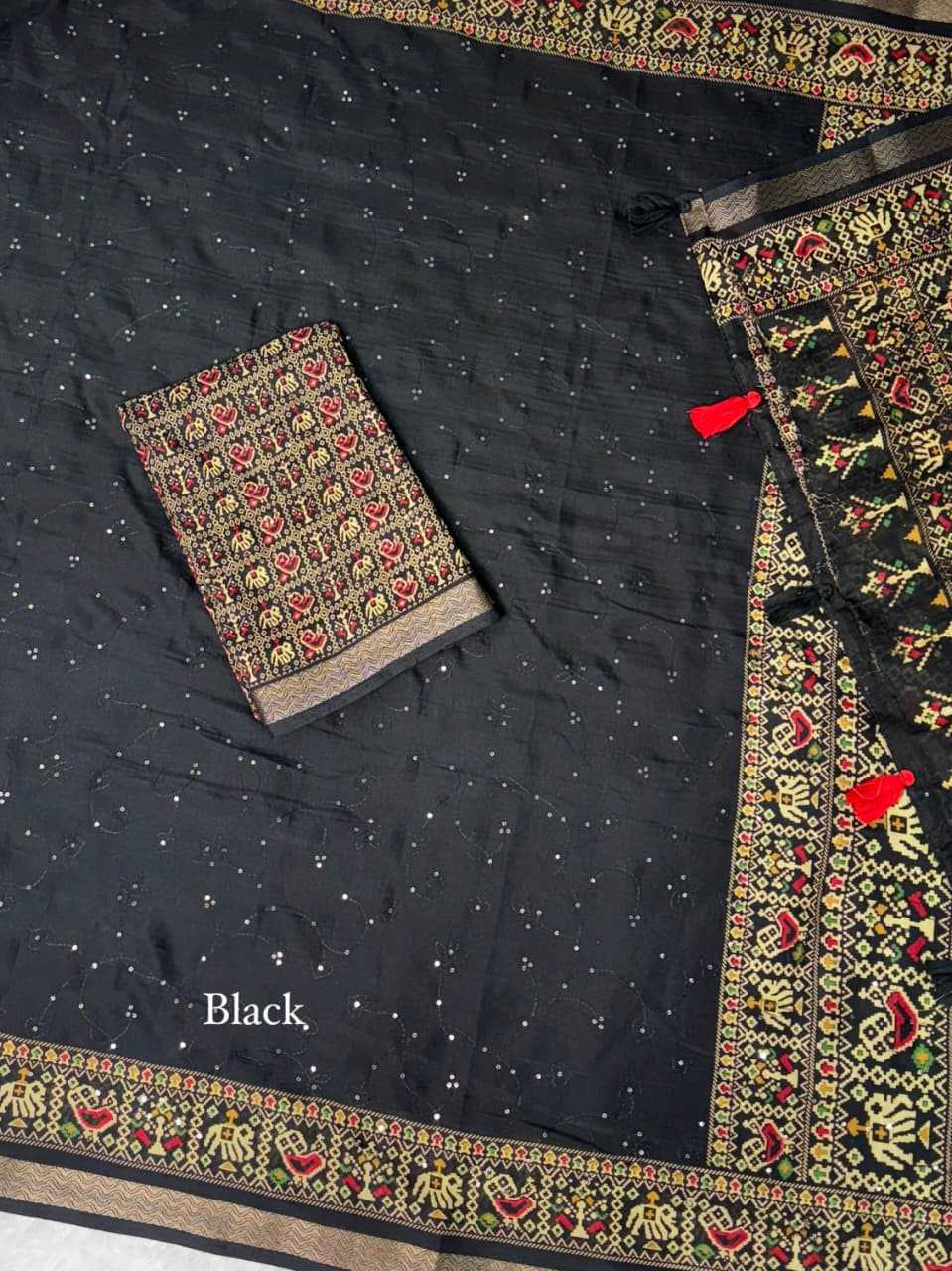 Neno Banana Cotton Ajrakh Saree