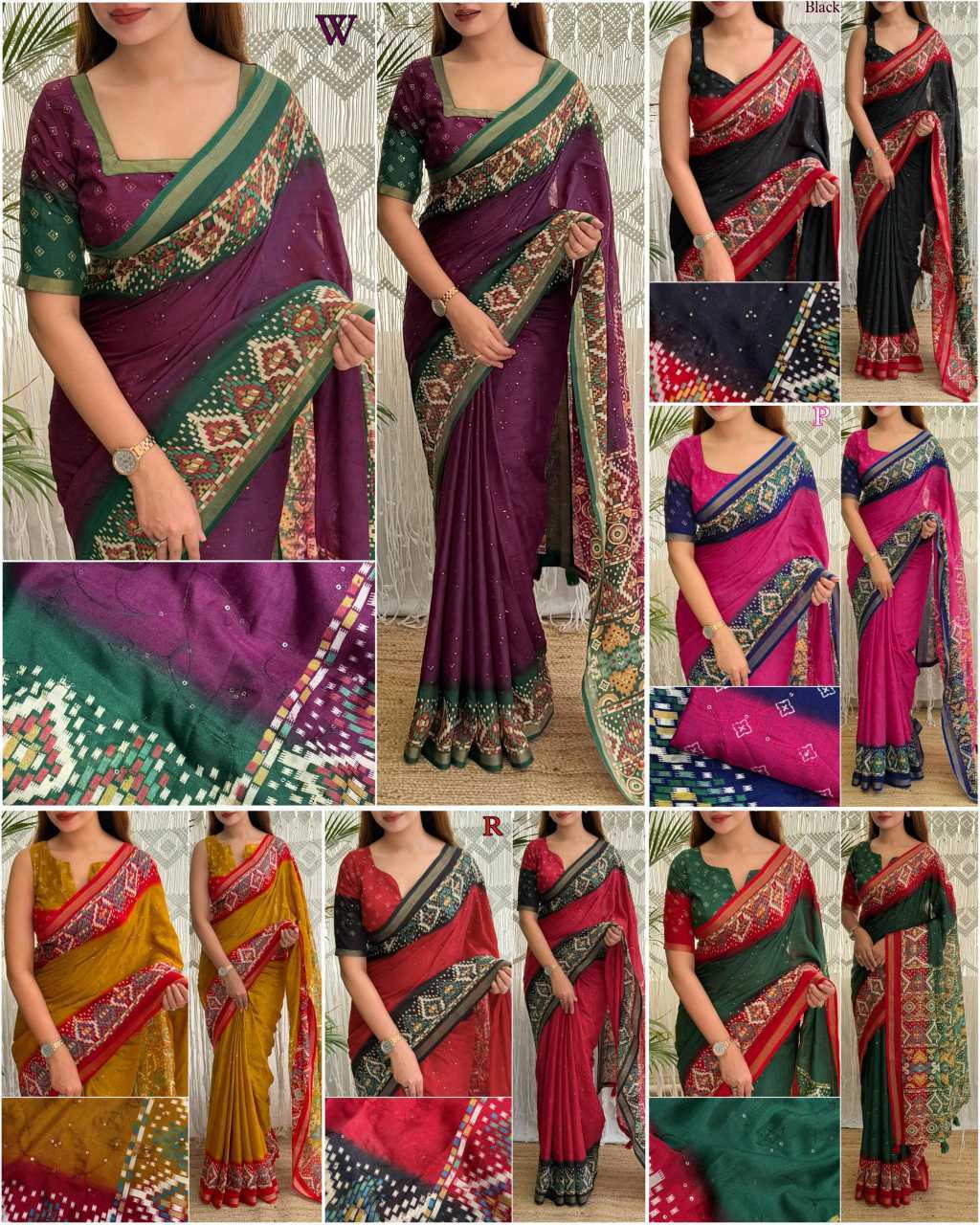 Cotton Sequence Saree