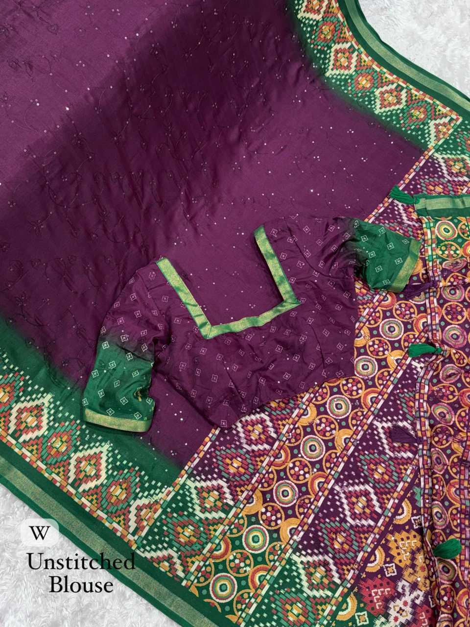 Cotton Sequence Saree