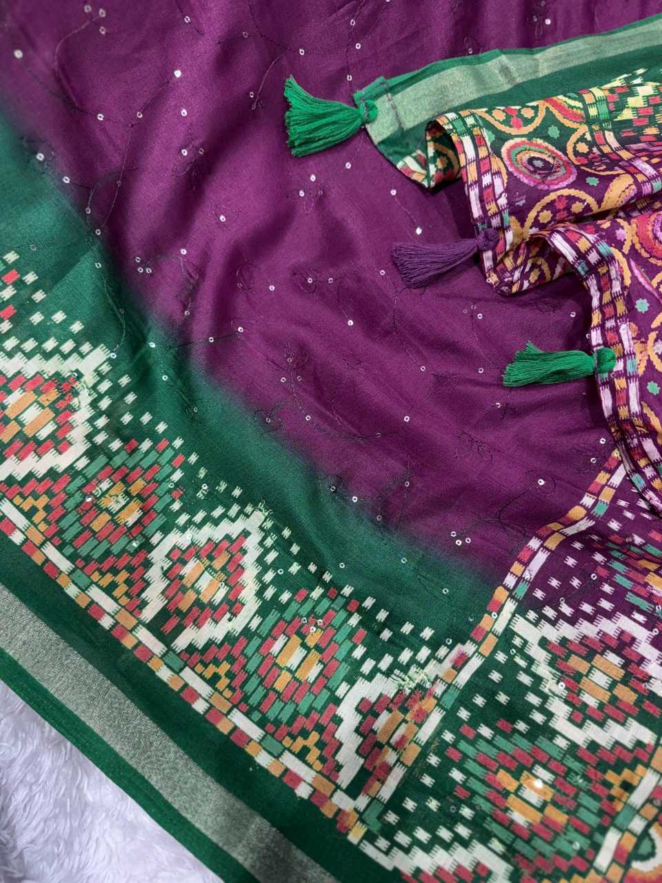 Cotton Sequence Saree