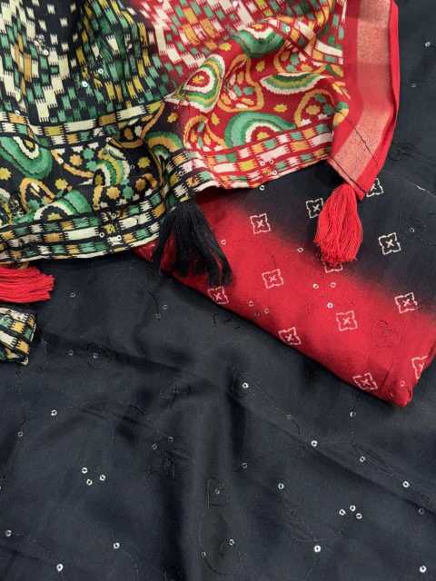 Cotton Sequence Saree
