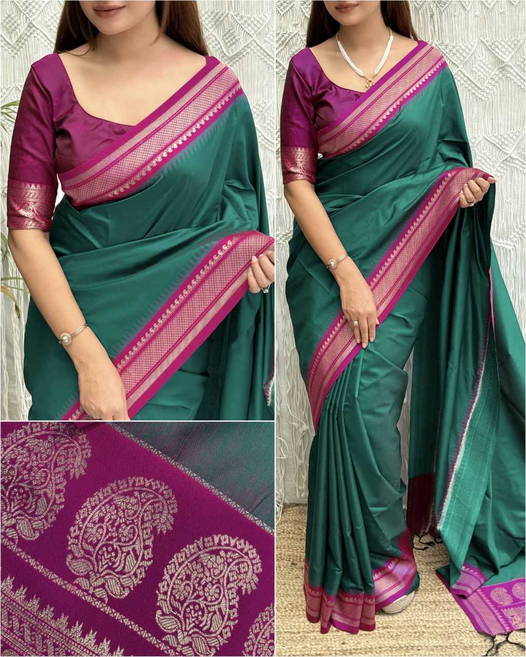 Viscose Jacquard Saree