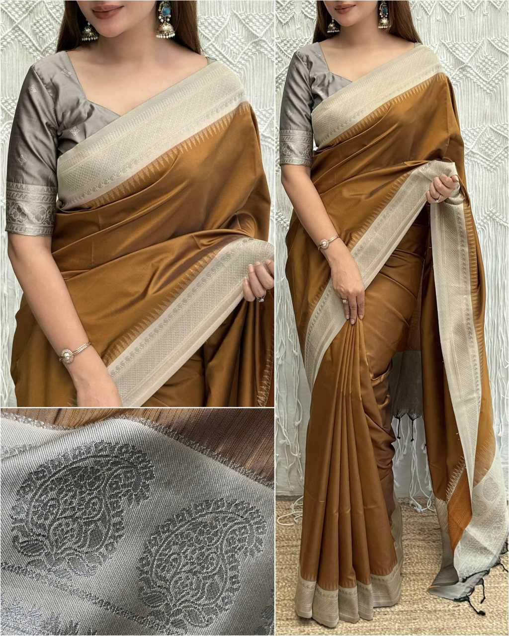 Viscose Jacquard Saree