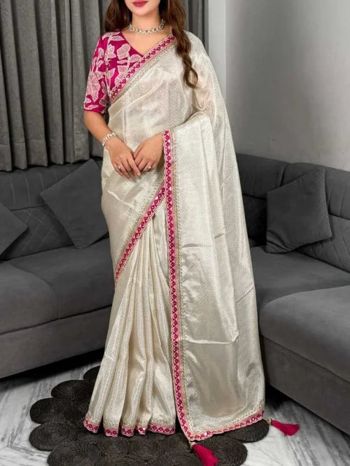 Roop Laxmi Pure Viscos Embroidered Saree