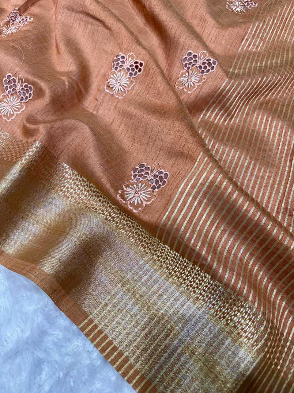 Jacquard Embroidered Saree