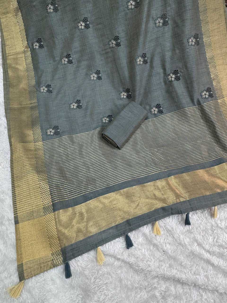 Jacquard Embroidered Saree