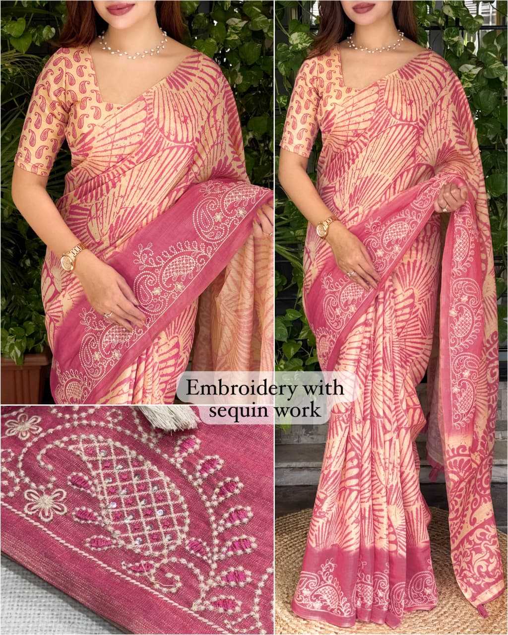 Sajawat Cotton Embroidered Saree