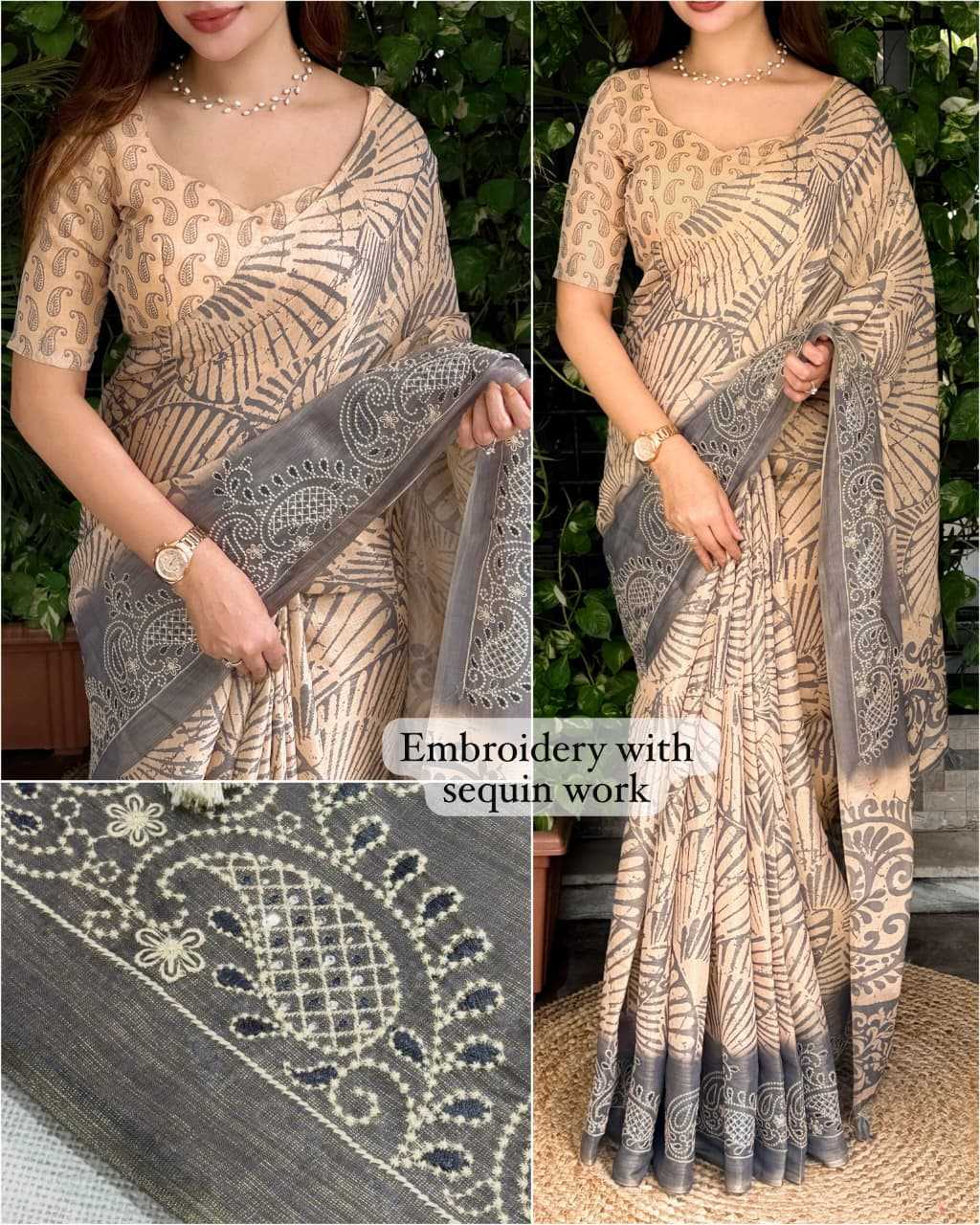 Sajawat Cotton Embroidered Saree