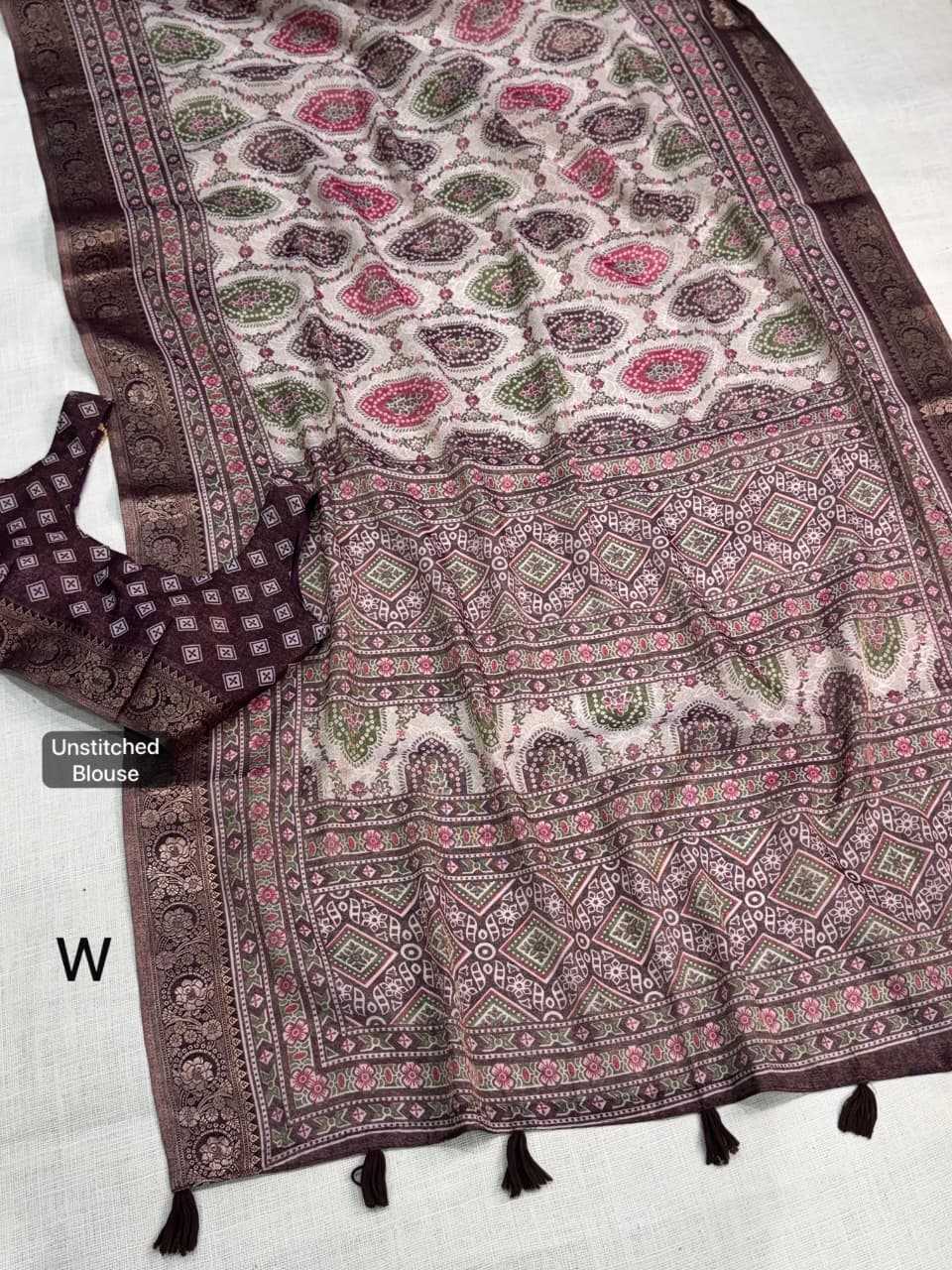 Ajrakh Saree