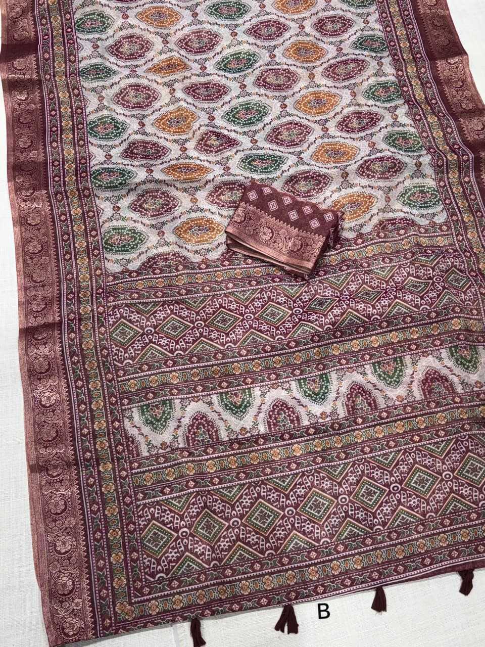 Ajrakh Saree