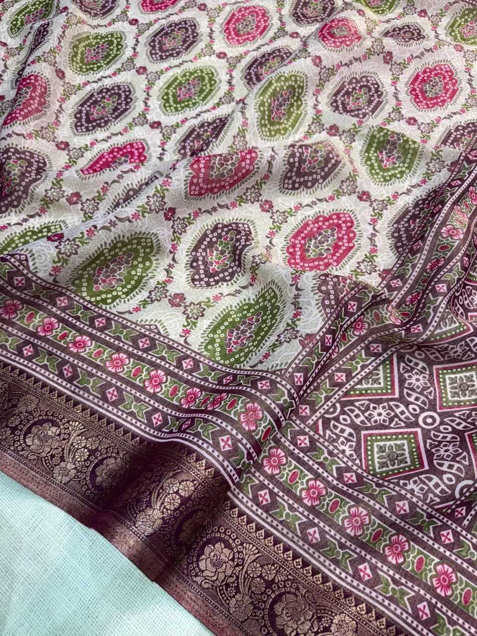 Ajrakh Saree