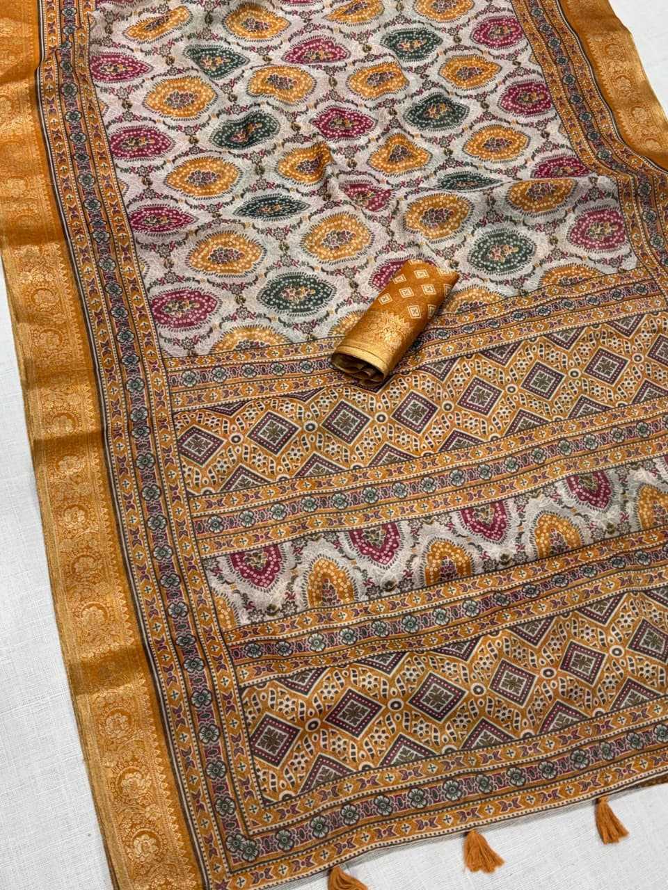 Ajrakh Saree