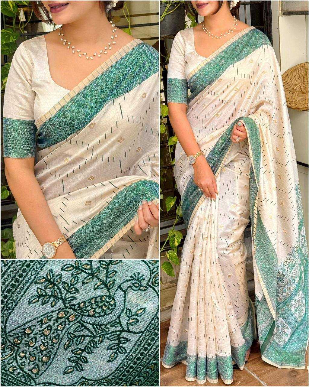 Khadi Cotton Designer Saree