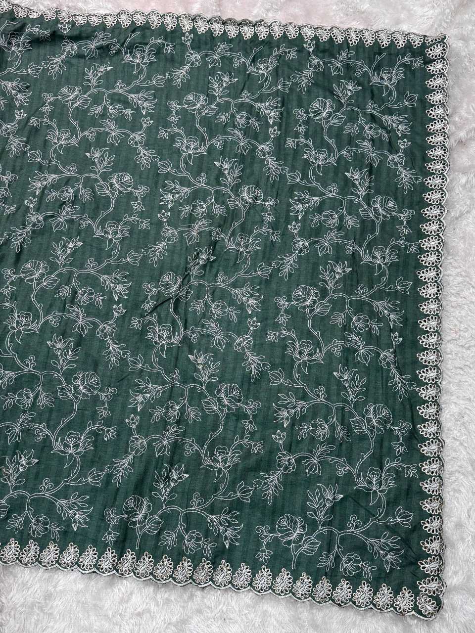 Cotton Embroidered Saree