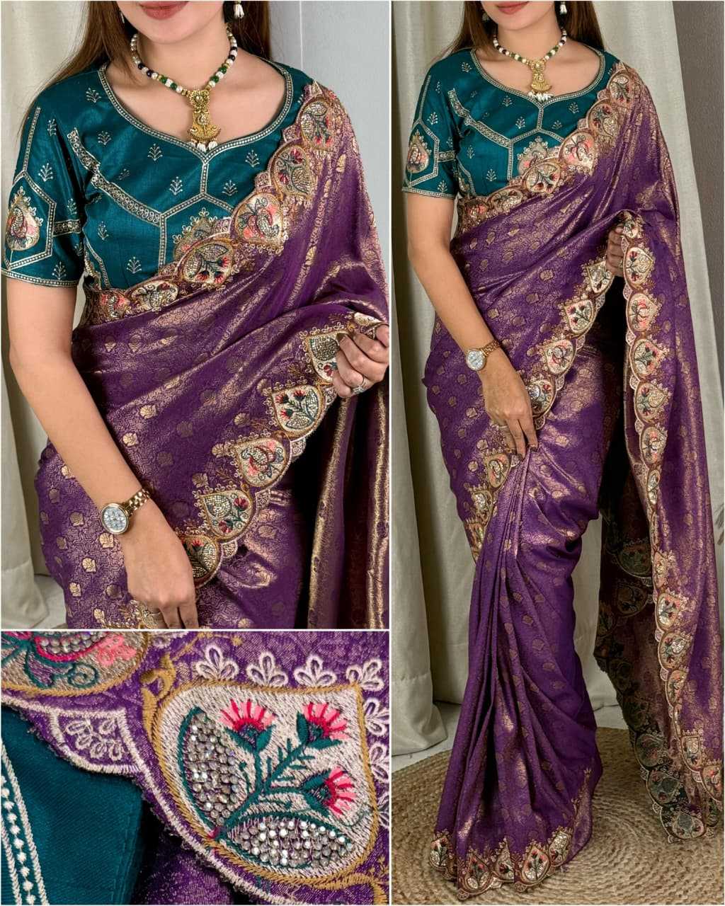 Zari Border Silk Saree