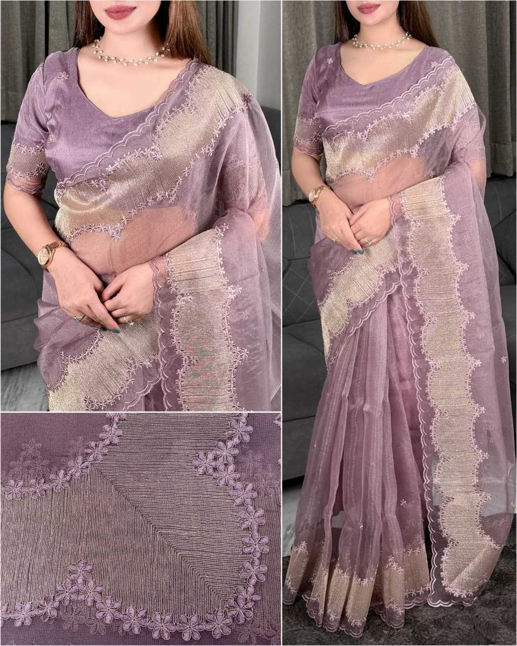 Yashavi Silk Zari Border Saree