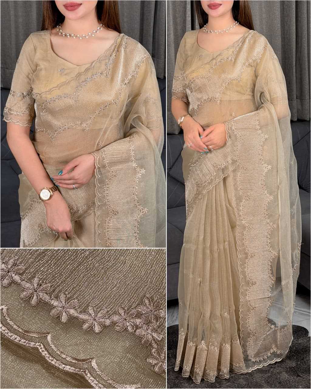 Yashavi Silk Zari Border Saree