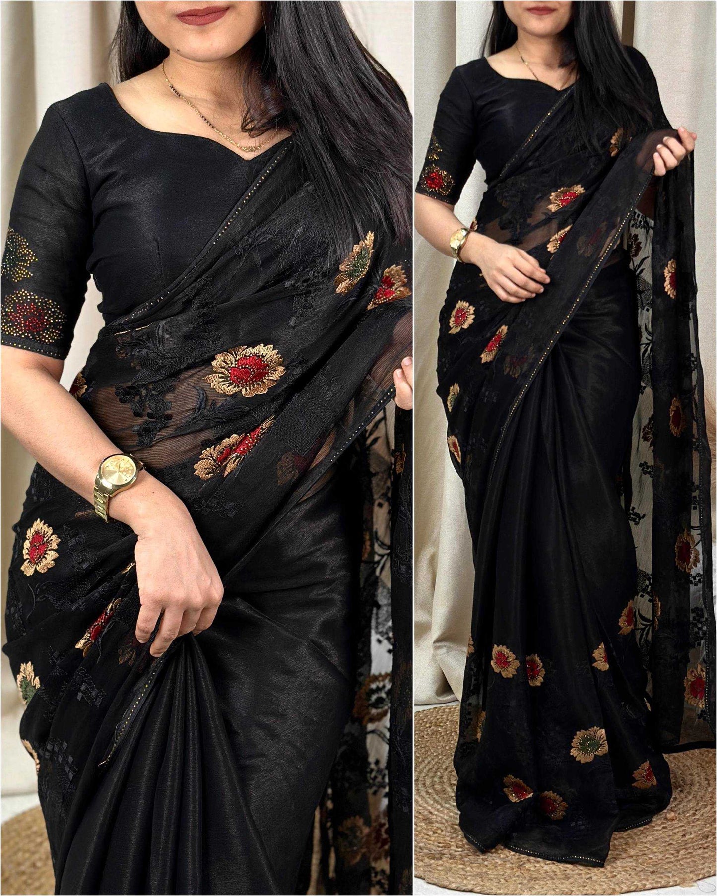 Chiffon Designer Saree