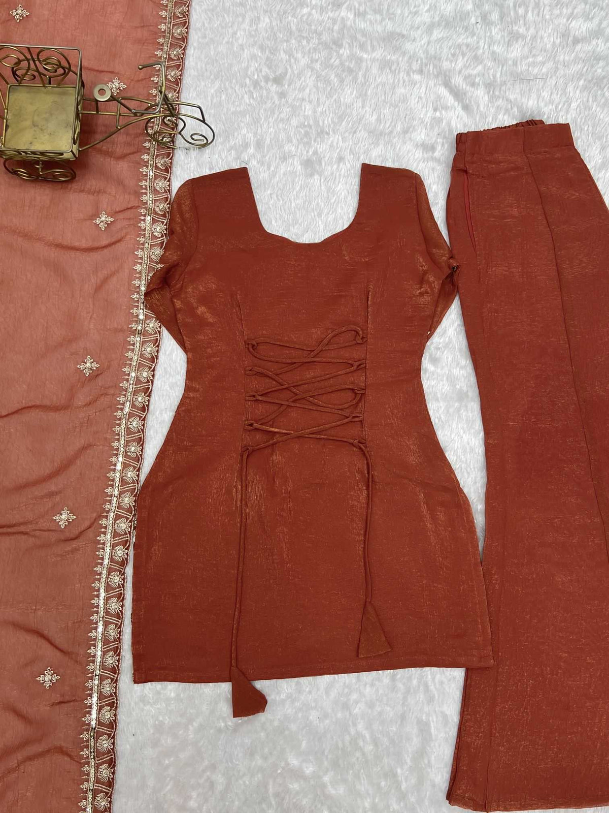 Crush Silk Designer Kurti
