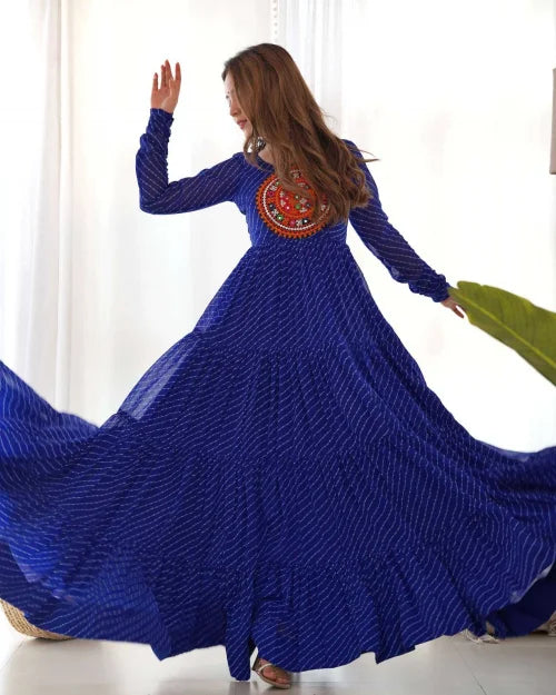 Faux Georgette Designer Lehenga in Purple