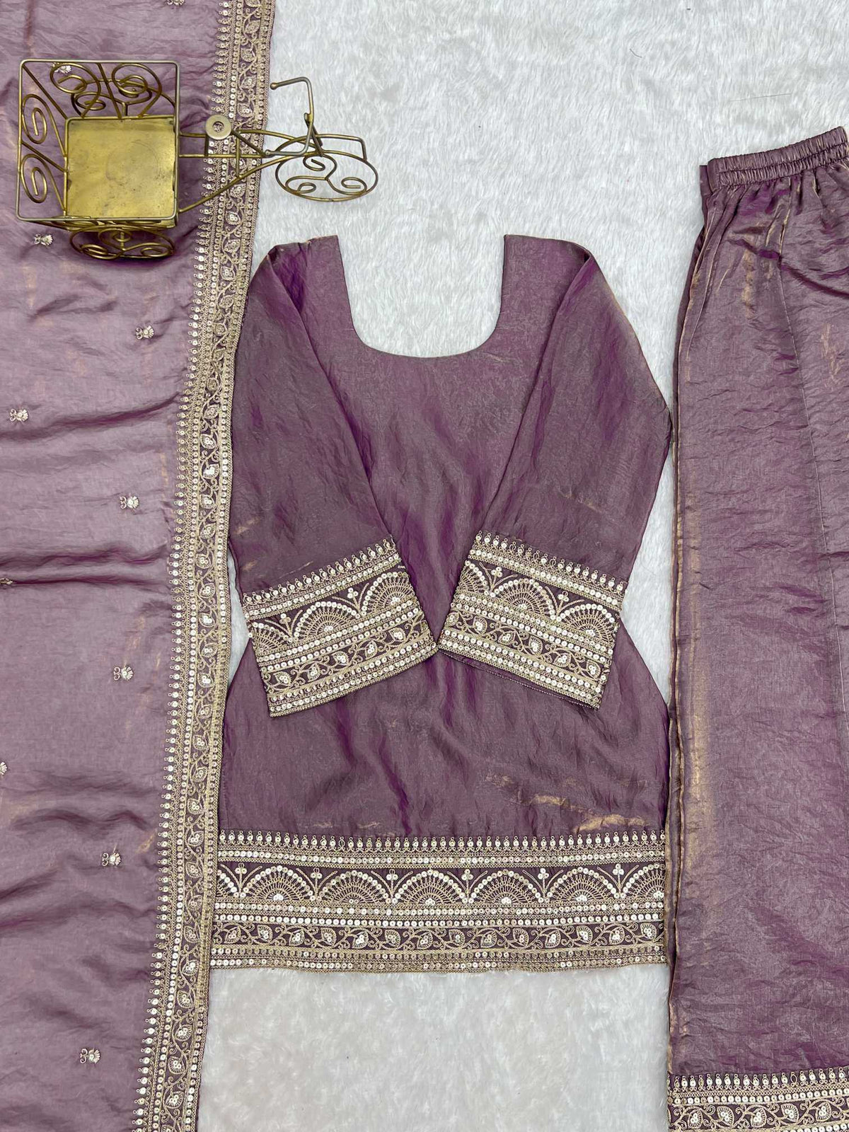 Silk Embroidered Kurti