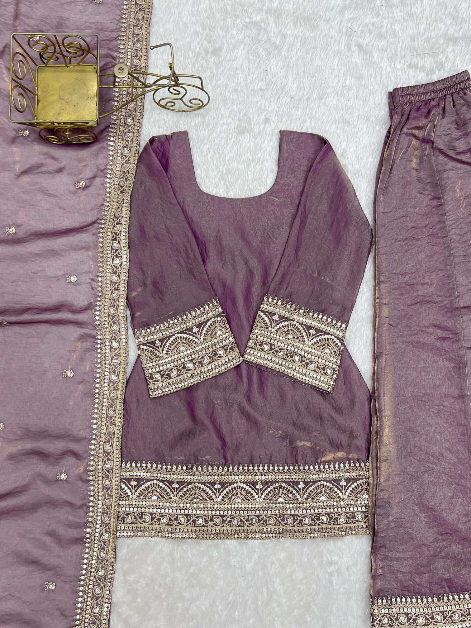 Silk Embroidered Kurti