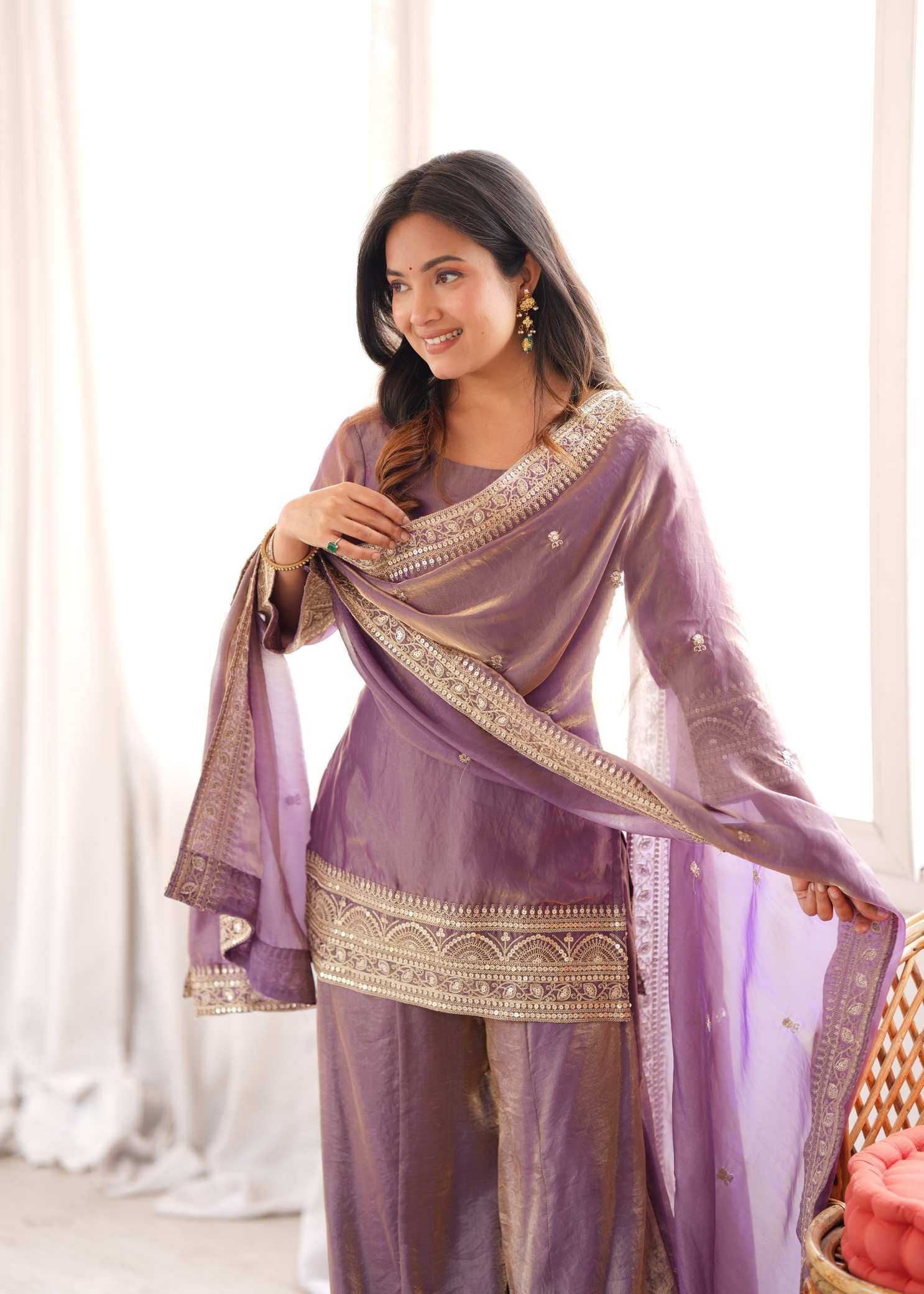 Silk Embroidered Kurti
