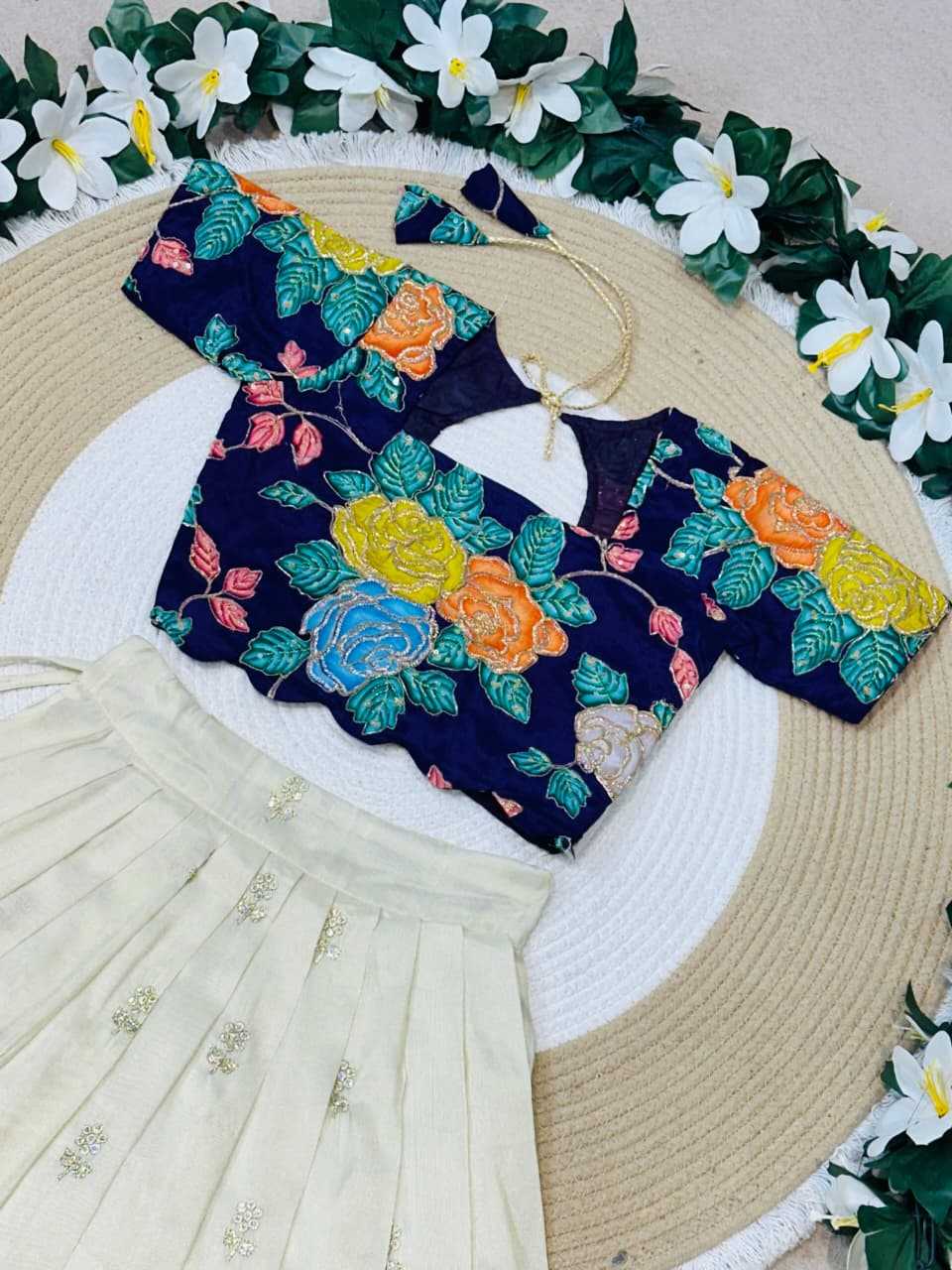Aaradhya Cotton Kids Lehenga