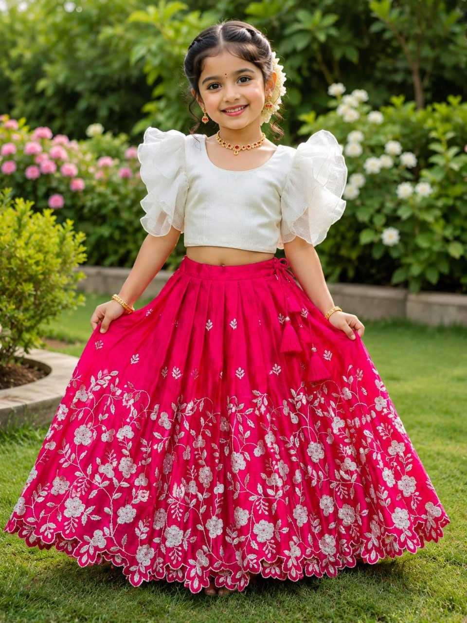 Aarohi Kota Checks Kids Lehenga