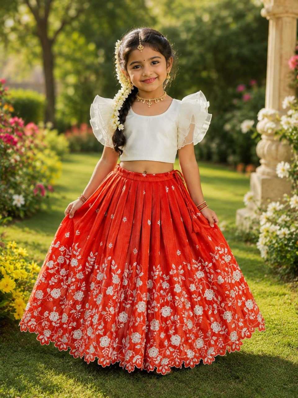 Aarohi Kota Checks Kids Lehenga