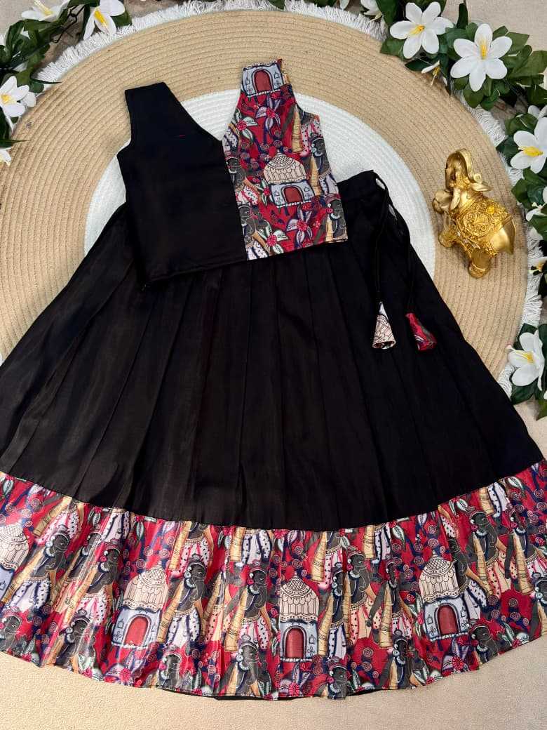 Bhavya Premium Silk Kids Lehenga