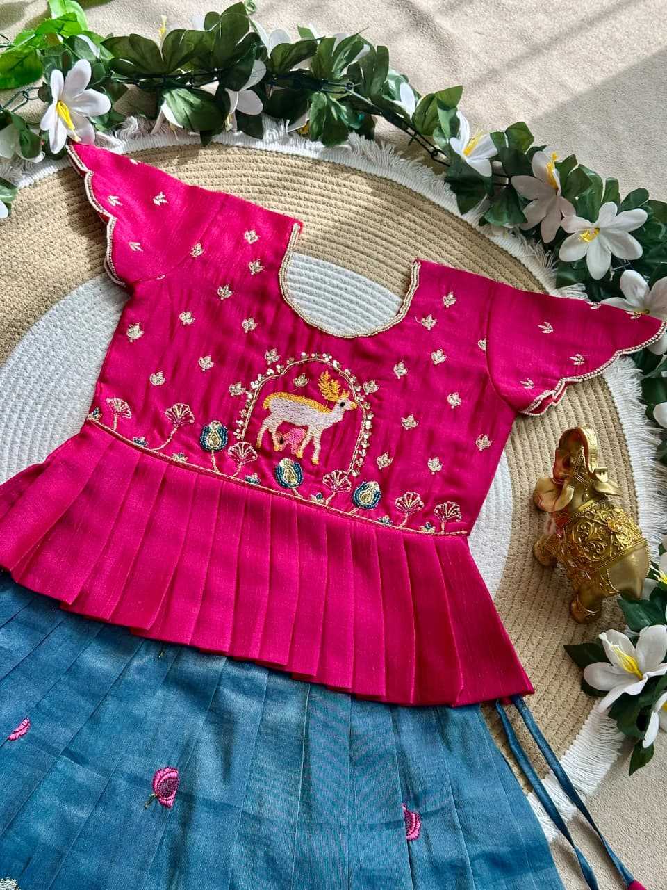 Devika Tissue Silk Kids Lehenga