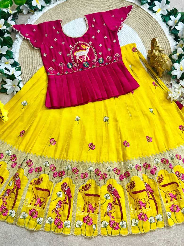 Devika Tissue Silk Kids Lehenga