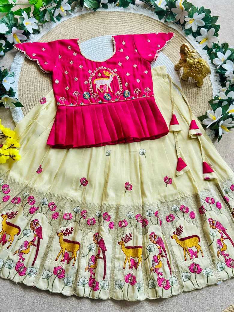 Devika Tissue Silk Kids Lehenga